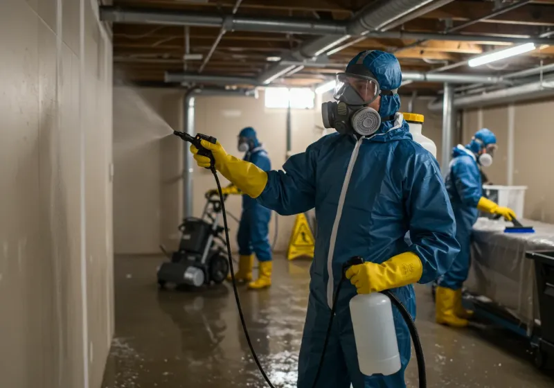 Basement Sanitization and Antimicrobial Treatment process in City of Buena Vista, VA